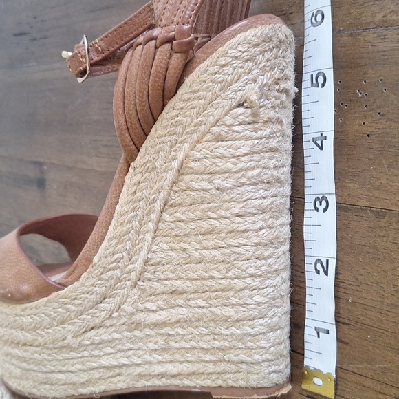 Forever 21 Brown Espadrille Wedge Sandals Size 6 - Picture 10 of 11